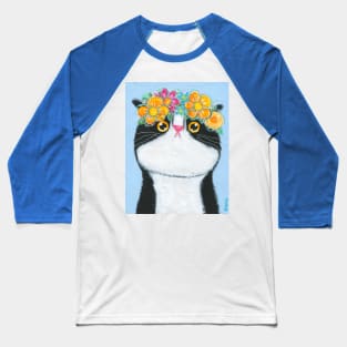 Flower Crown Tuxie Baseball T-Shirt